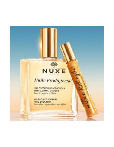 NUXE ACEITE PRODIGIEUSE NUTRITIVO MULTIFUNCIONES 100ML + ROLL ON D'OR