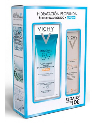VICHY COFRE MINERAL 89 FLUIDO SPF50+ 50ML + UV-AGE DAILY COLOR 15ML